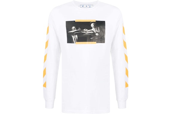 Camiseta OFF-WHITE Carav Painting L/S Blanco