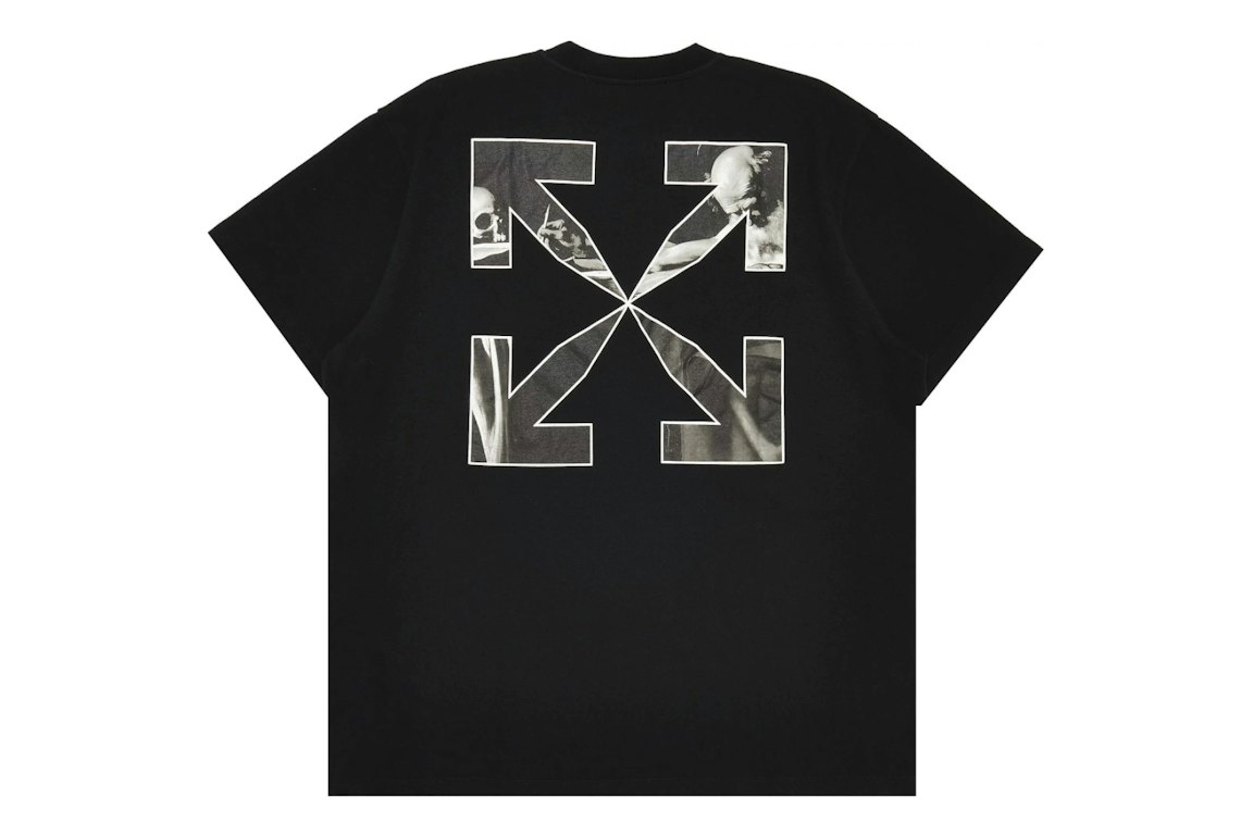 Pre-owned Off-white Caravag Arrow Over T-shirt Black