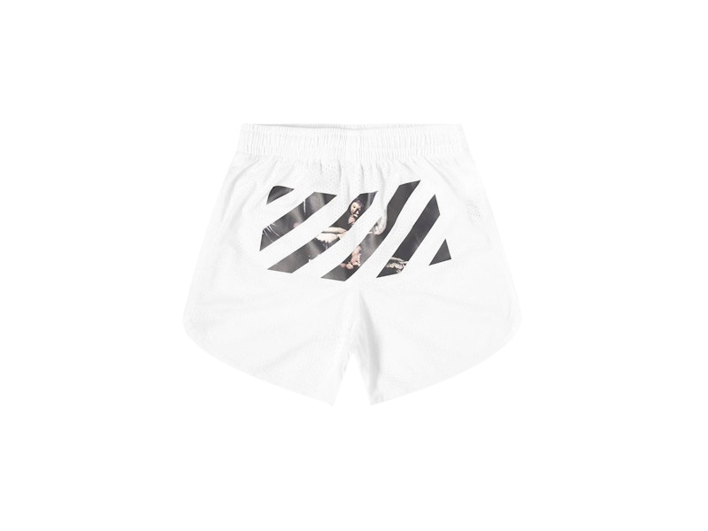 OFF-WHITE Caravaggio Arrows Mesh Shorts White/Multicolor