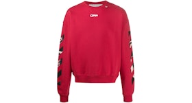 OFF-WHITE Caravaggio Arrows Over Sweatshirt Red/Multicolor
