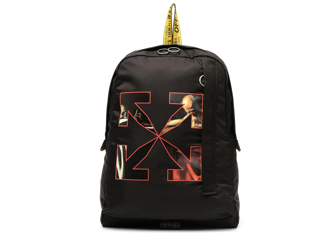Pre-owned Off-white Caravaggio Backpack Black