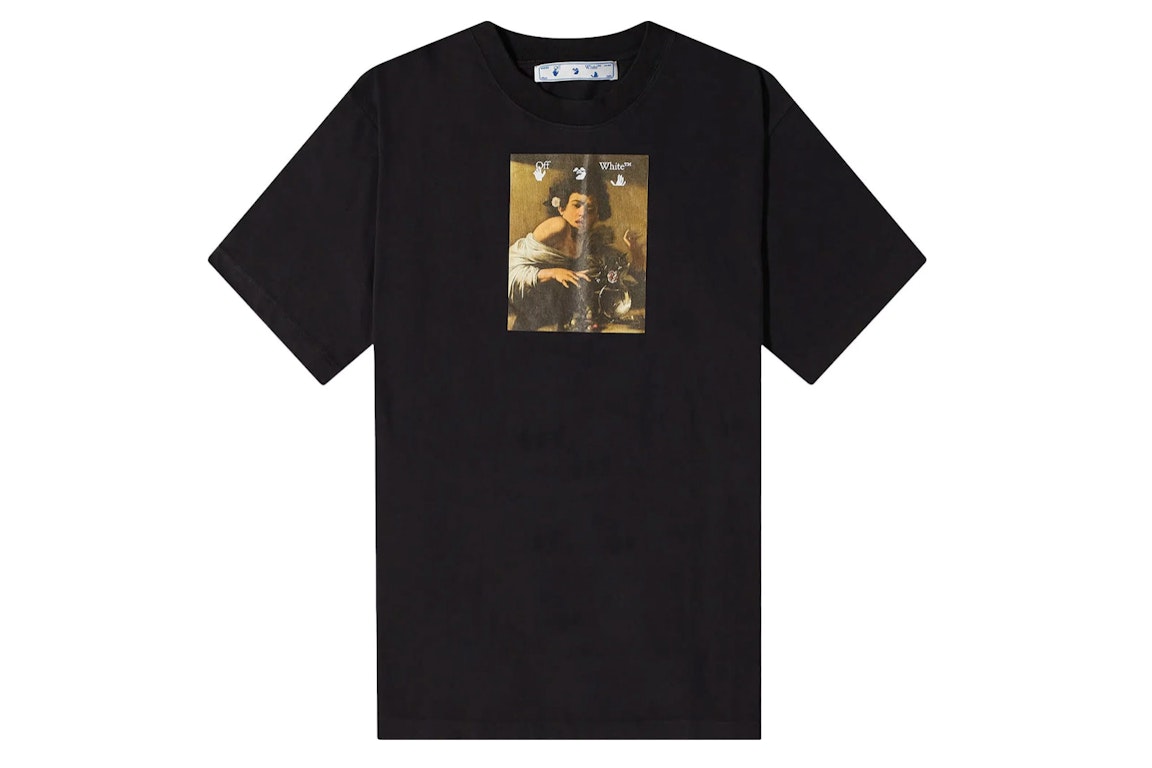 Pre-owned Off-white Caravaggio Boy Over T-shirt Black