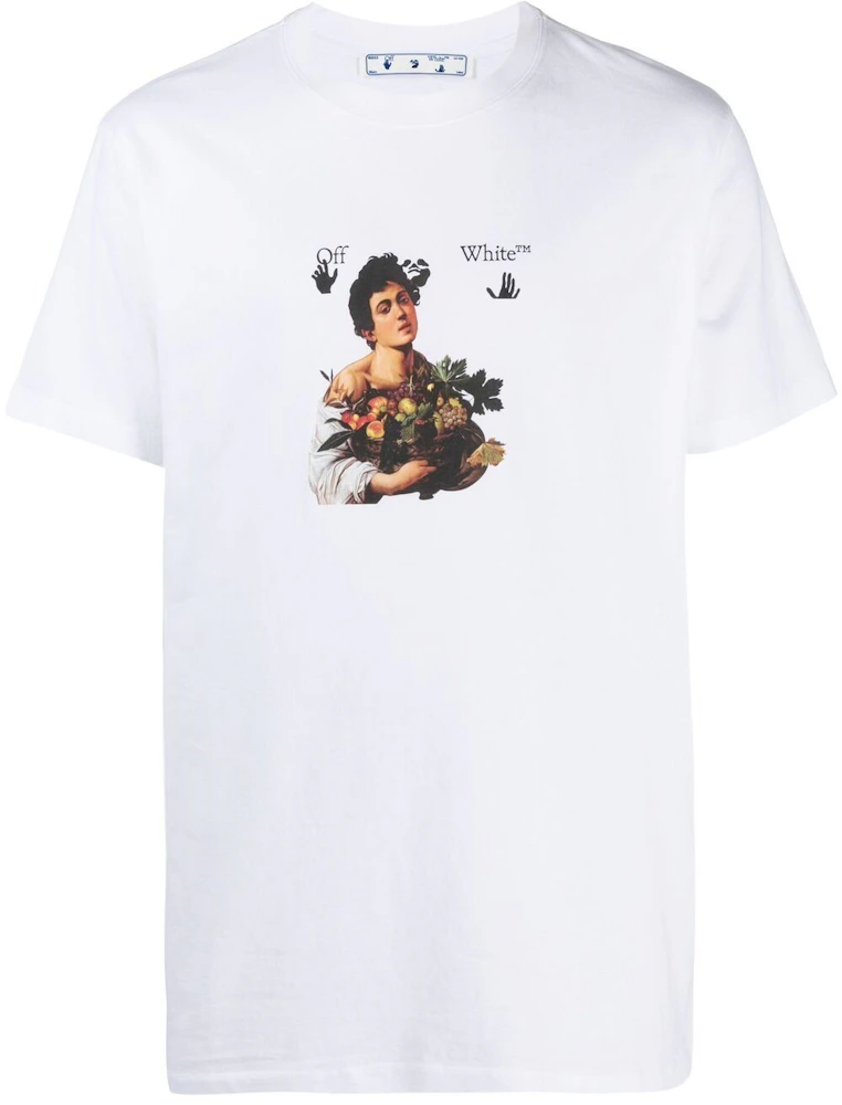 OFF-WHITE Caravaggio Boy SS21 US T-shirt - Men\'s - White/Black