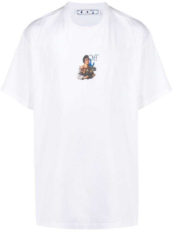 Pre-owned Off-white Caravaggio Boy T-shirt White/blue
