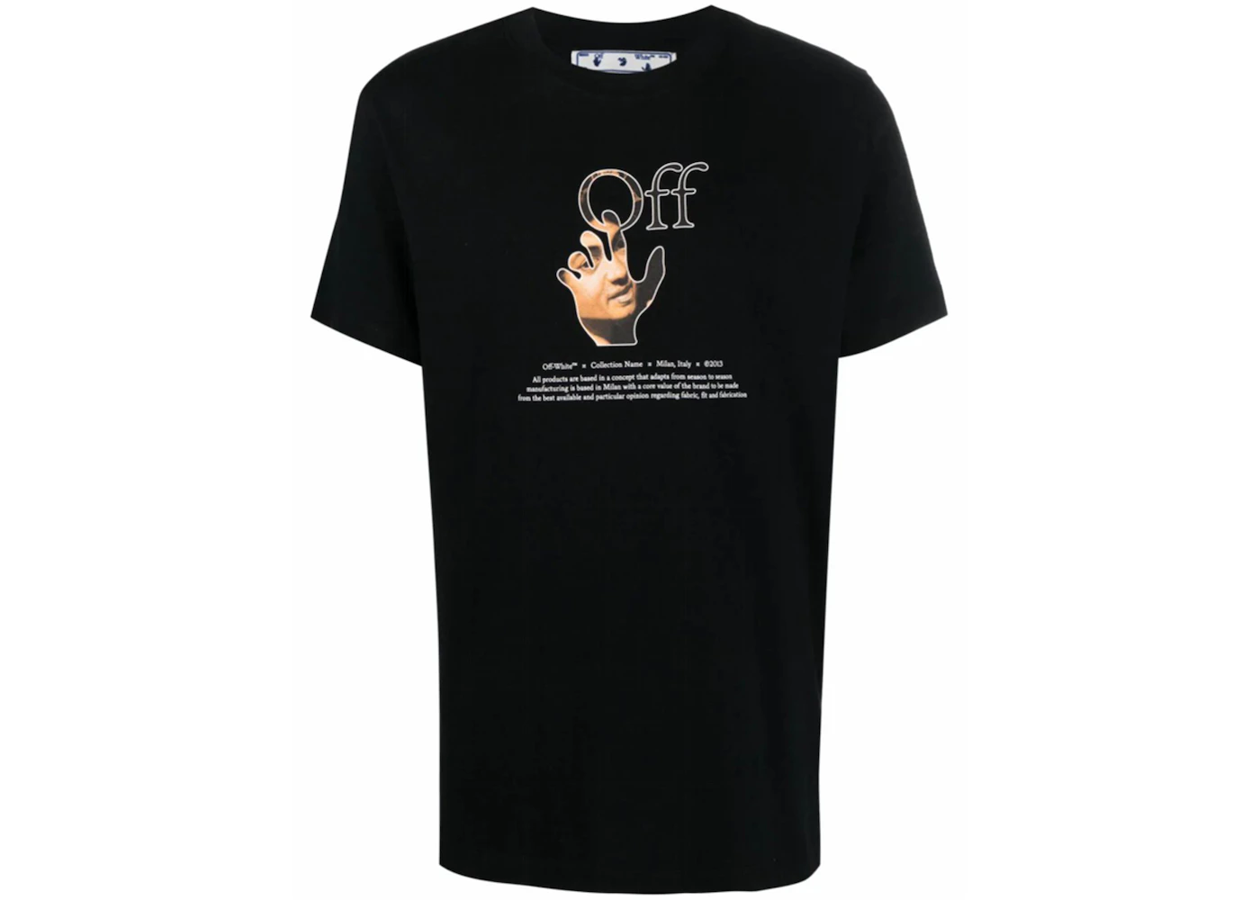 OFF-WHITE Caravaggio Hands Off Logo T-Shirt Black Men's - FW21 - US