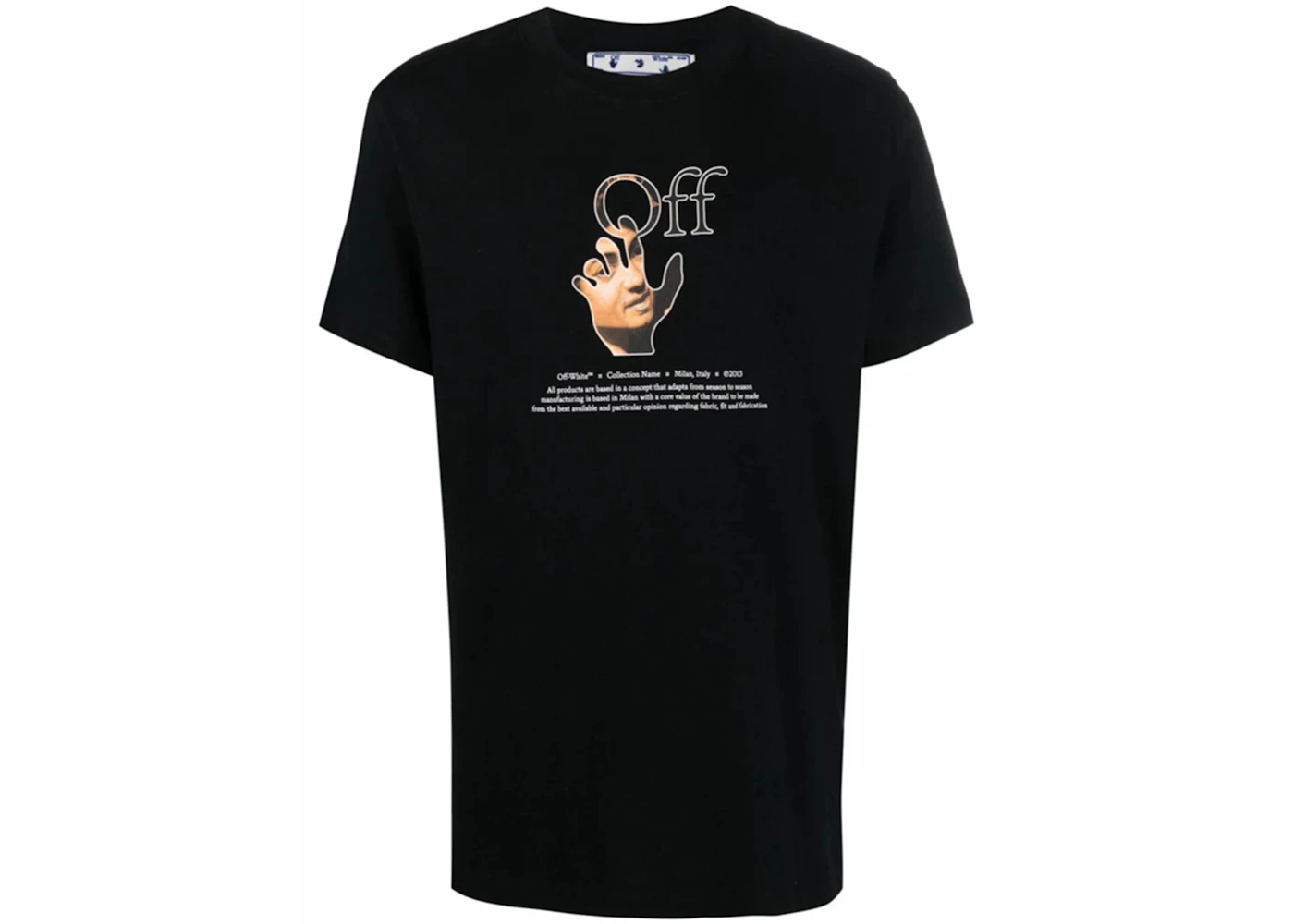 OFF-WHITE Caravaggio Hands Off Logo T-Shirt Black Men's - FW21 - US