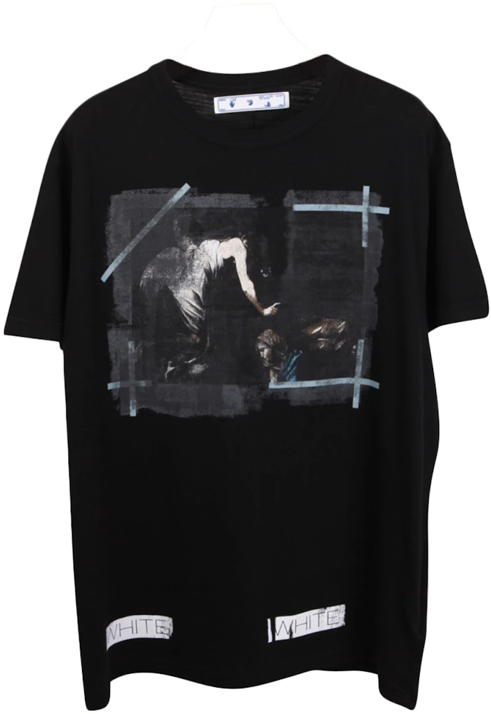 OFF-WHITE Caravaggio Painted T-Shirt Black Hombre - SS21 - US