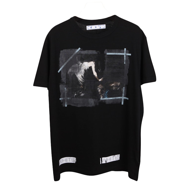Pre-owned Off-white Caravaggio Painted T-shirt Black