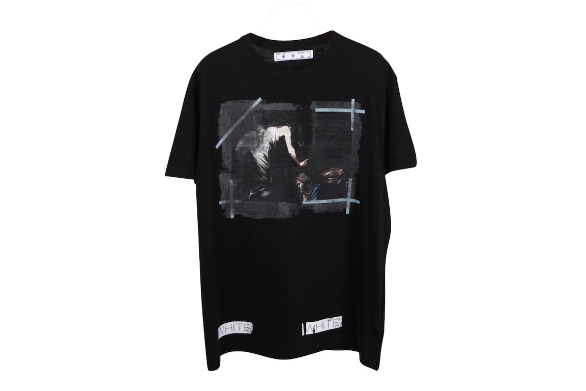Pre-owned Off-white Caravaggio Painted T-shirt Black