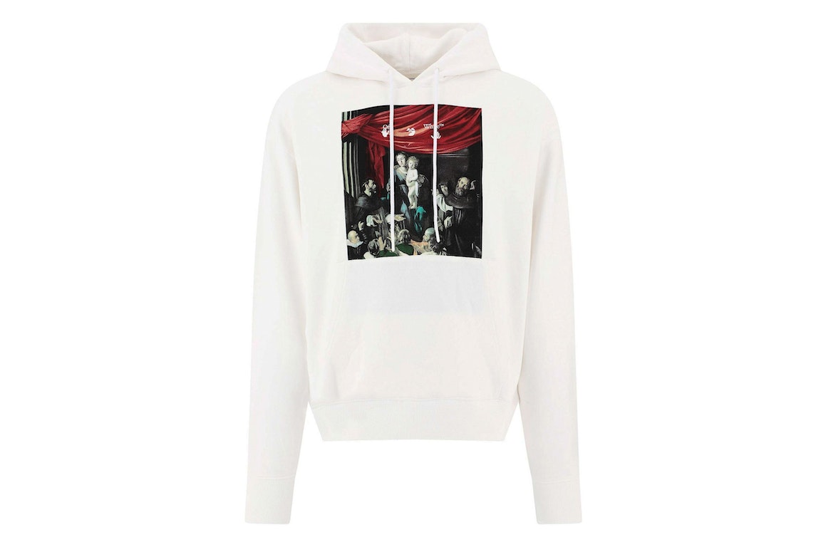 Pre-owned Off-white Caravaggio Painting Hoodie White