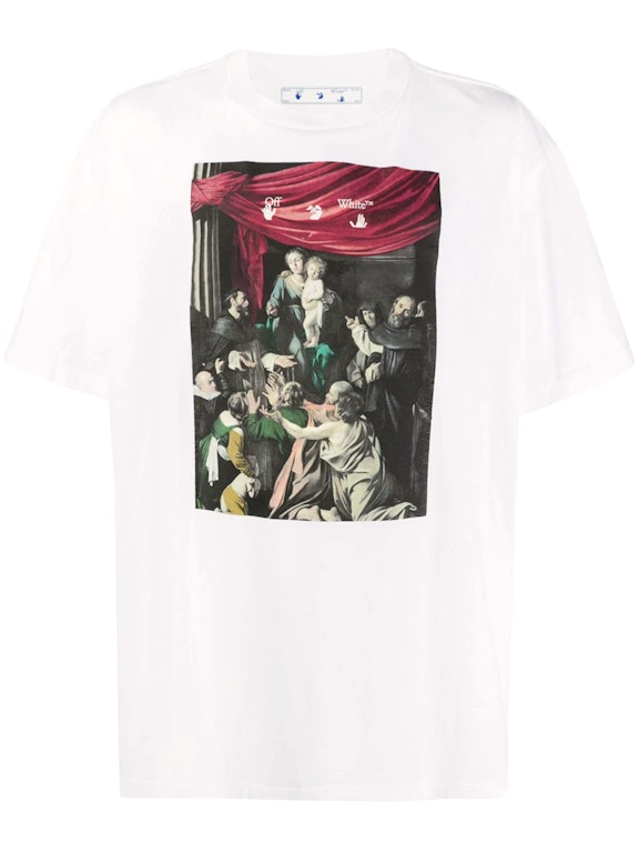 Pre-owned Off-white Caravaggio Painting Oversized Tee White