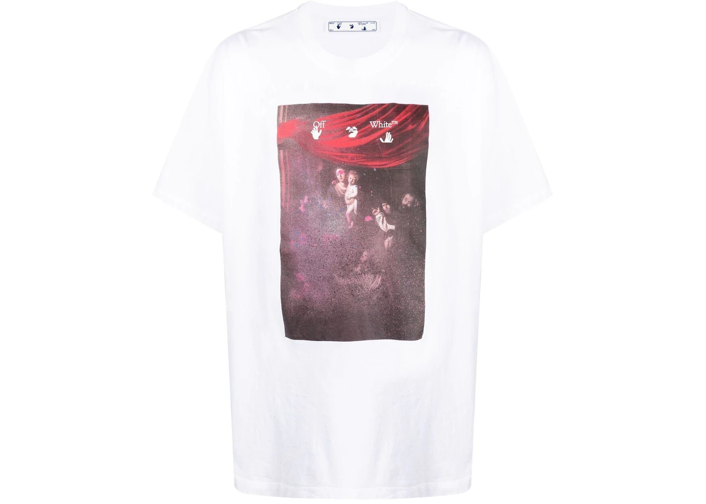 OFF-WHITE Caravaggio Painting Straight Fit T-shirt White Men's - SS21 - US
