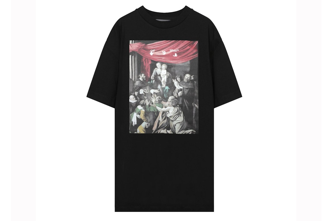 Pre-owned Off-white Caravaggio Painting T-shirt Black