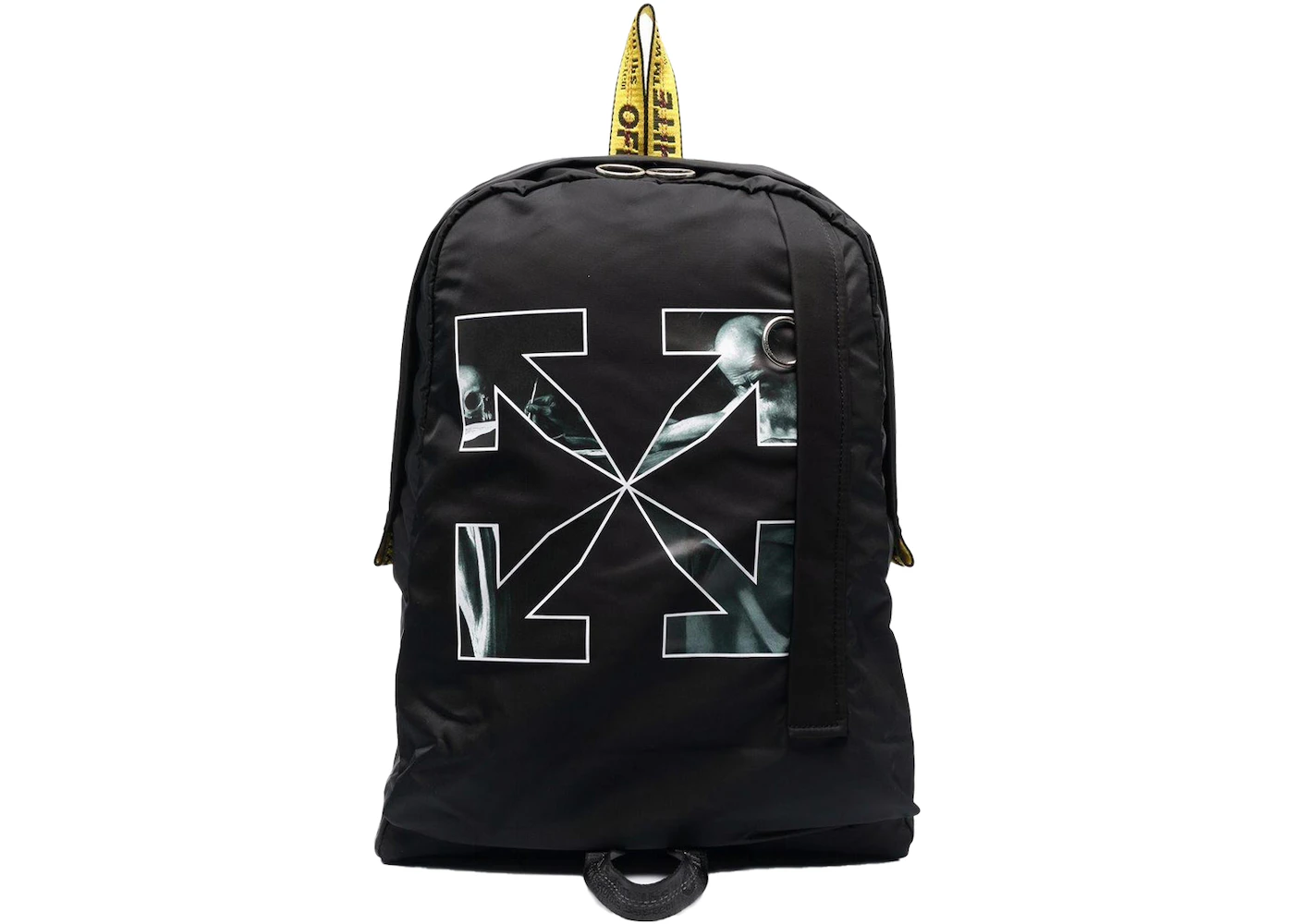 OFF-WHITE Caravaggio Saint Jerome Writing Arrows Backpack Black in ...