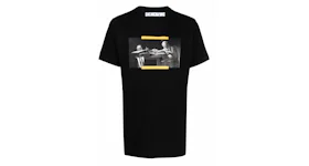 OFF-WHITE Caravaggio Saint Jerome Writing Hands Off Logo Slim Fit T-shirt Black/Yellow
