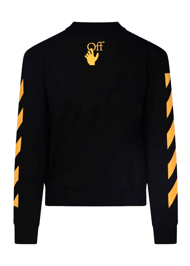 Yellow black and hot sale white sweatshirt