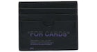 OFF-WHITE Card Case Quote Black/Purple