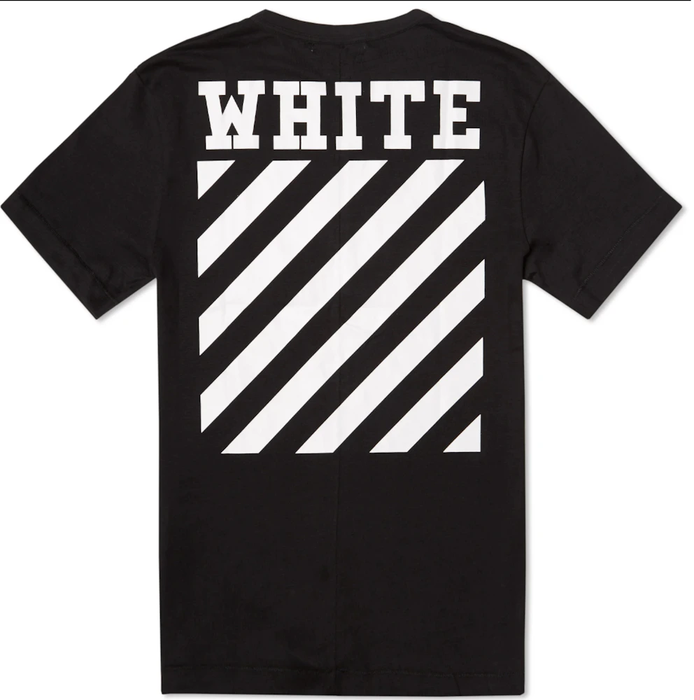 OFF-WHITE Carry Over Diag T-shirt Black/White Men's - US