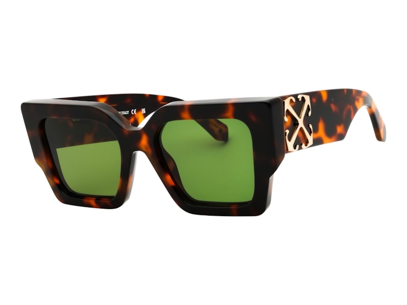 Pre-owned Off-white Offwhite Catalina Sunglasses In Havana Green (oeri128c99pla0016055)
