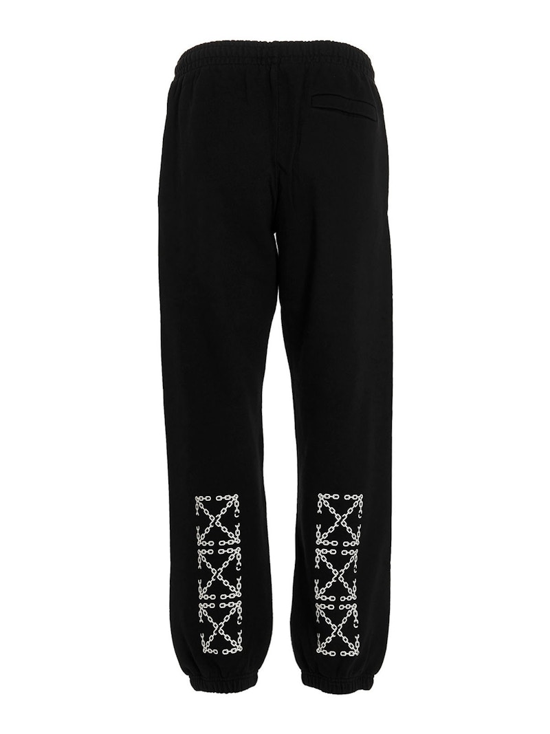 ★送関込み★ Off-white arrow Logo print sweatpants OFF-WHITE Chain Arrow Slim Sweatpants Black/White Men's - US