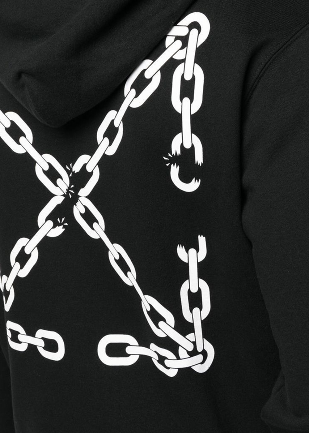 OFF-WHITE Chain-Link Arrows Hoodie Black Men's - FW22 - US