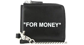 OFF-WHITE Chain Wallet "For Money" Black