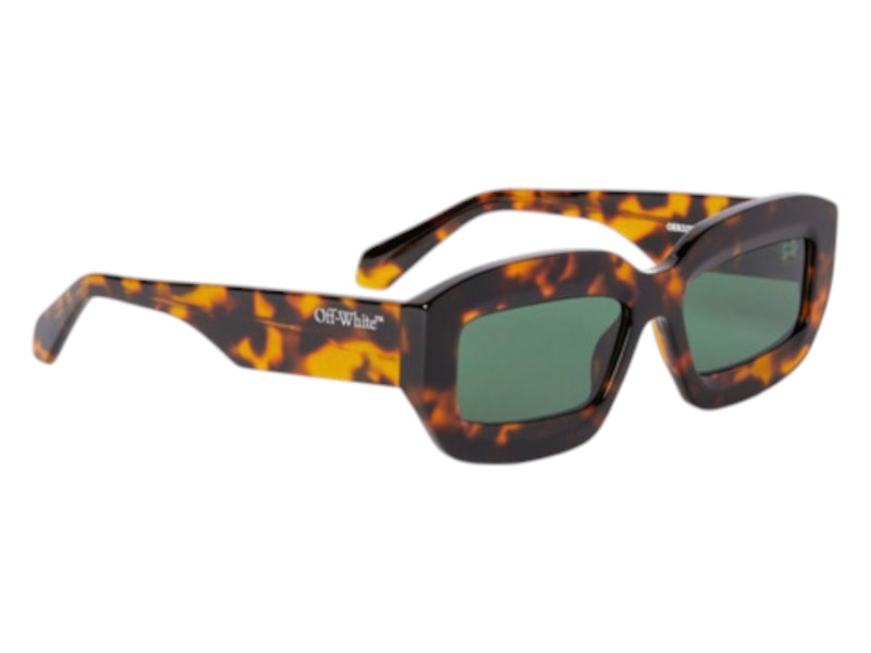 Pre-owned Off-white Offwhite Charlotte Sunglasses In Havana Green (oeri138f24pla0016055/fr)