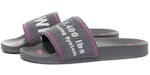 OFF-WHITE Chancle Chancle Bordado Gris Blanco Fucsia