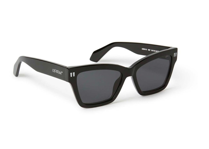 Pre-owned Off-white Offwhite Cincinnati Square Sunglasses In Black/dark Grey (oeri110s24pla0011007/fr)