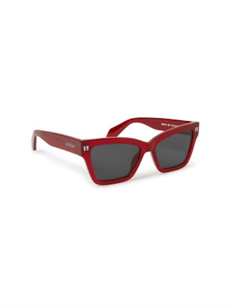 Pre-owned Off-white Offwhite Cincinnati Sunglasses In Burgundy/dark Grey (oeri110s24pla0012807/fr)