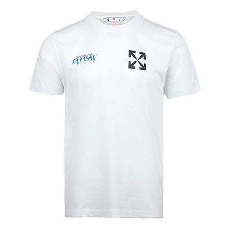 Pre-owned Off-white Classic Arrow Alphabet T-shirt White