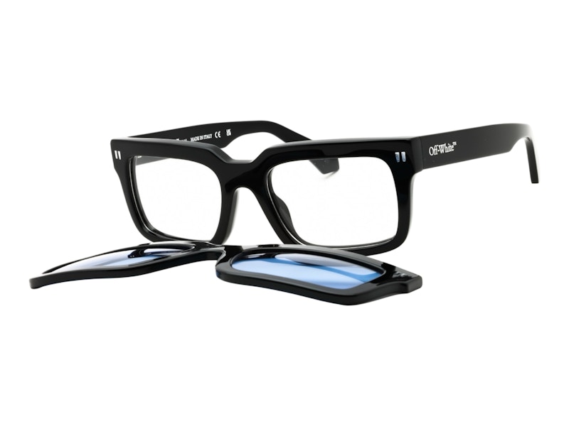 Pre-owned Off-white Offwhite Clip On2 Sunglasses In Black Blue (oeri130c99pla0011045)