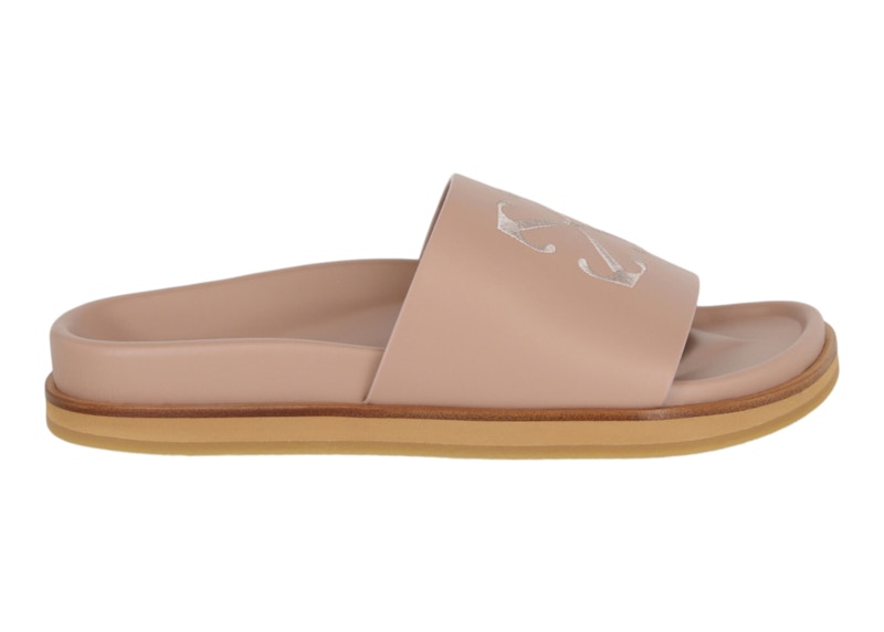 Pre-owned Off-white Offwhite Cloud Arrow Slider (women's) Sneakers In Nude In Brown