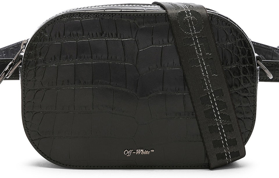 Off-White Binder Leather Shoulder Bag - Black