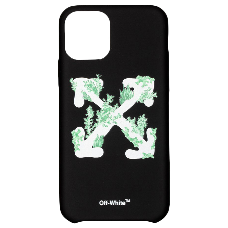 OFF-WHITE Corals Print iPhone 11 Pro Max Case Black/White - SS20
