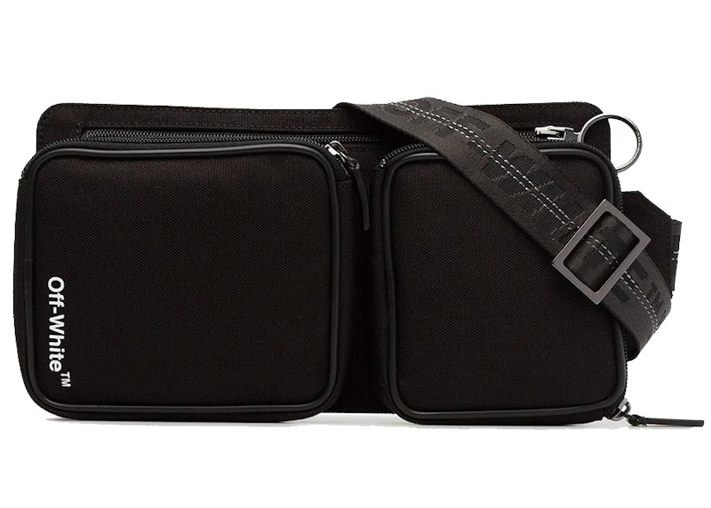 Black and discount white belt bag