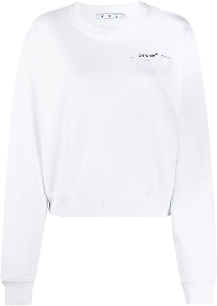 OFF-WHITE Cropped Meteor Palette Sweatshirt White/Multicolor - SS20 - US