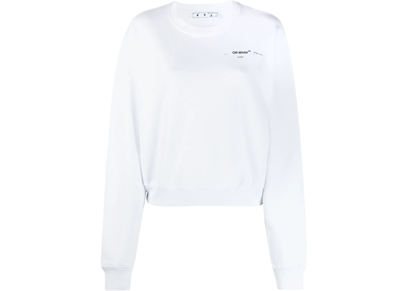 OFF-WHITE Cropped Meteor Palette Sweatshirt White/Multicolor - SS20 - US