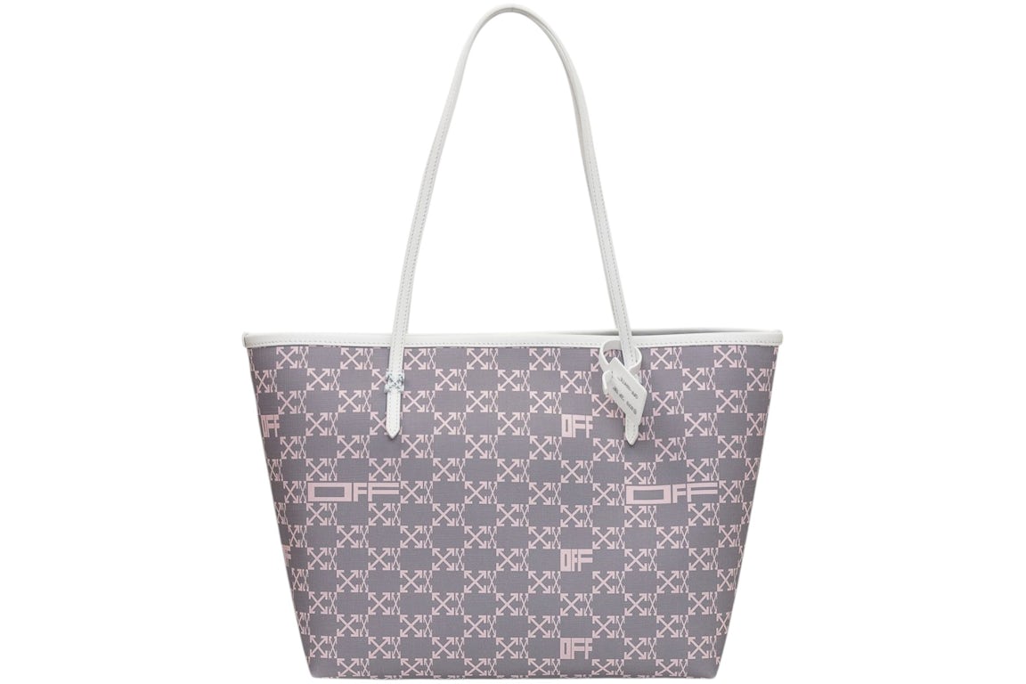 OFF-WHITE Day Off 33 Monogram Tote Grey in Leather - US