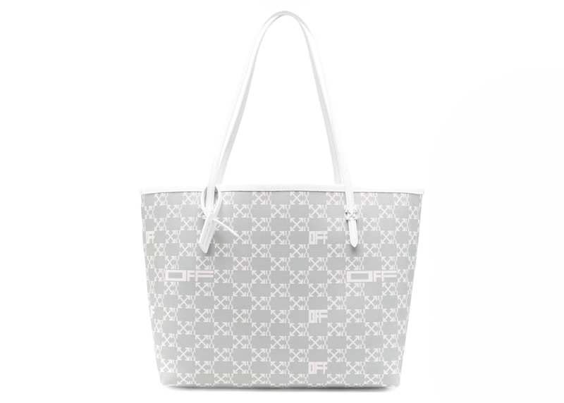 OFF-WHITE Day Off 40 Tote Bag Grey in Calfskin Leather - US