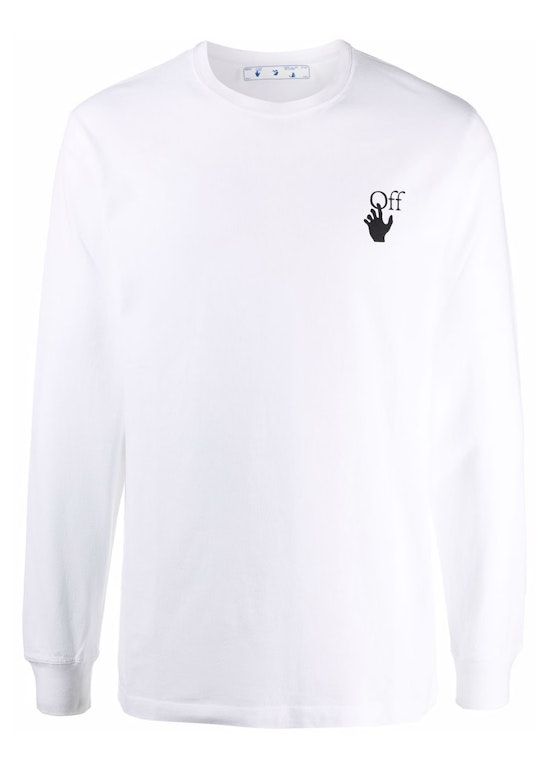 Pre-owned Off-white Degrade Arrows Long Sleeve T-shirt White