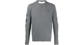 OFF-WHITE Diag Arrows Knit Sweater Grey/Black