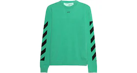 OFF-WHITE Diag Arrows Knit Sweater Mint Green/Black