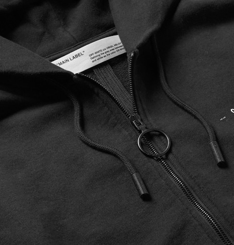 Diag gradient zip outlet hoodie