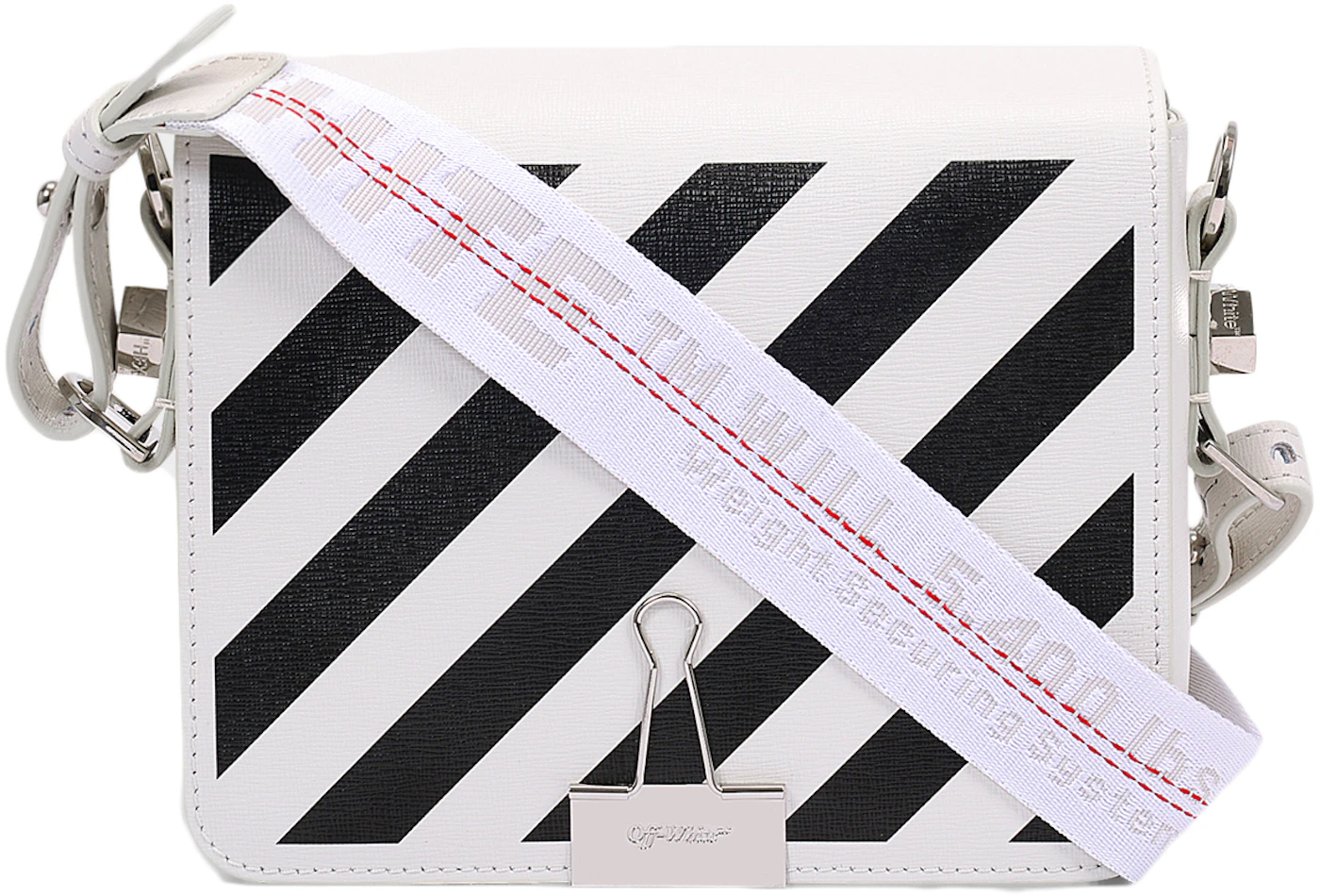 Off-White, Bags, Off White Co Virgil Abloh Crossbody Bag Binder Clip  Stripes