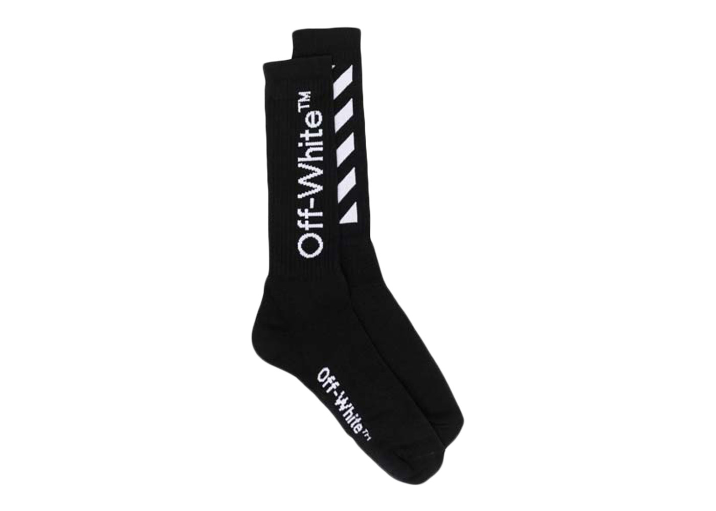 日本製お得Off-White diag socks Black & White セット ソックス