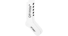 OFF-WHITE Diag Helvetica Long Socks White/Black
