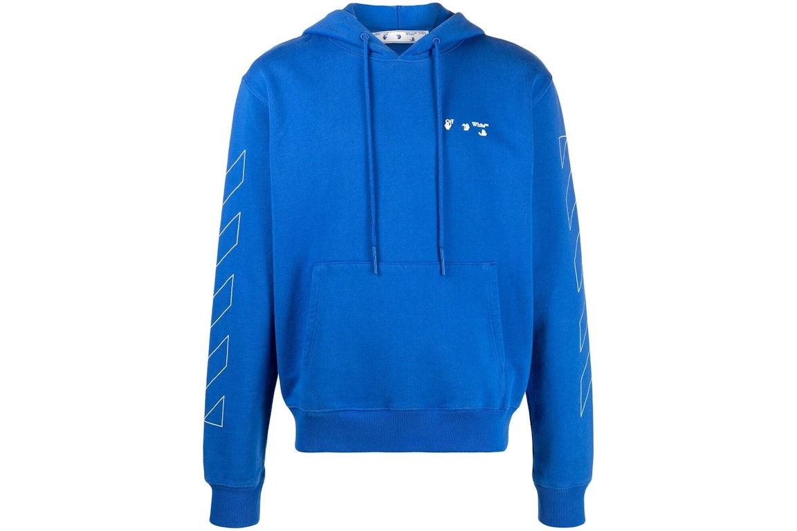 Pre-owned Off-white Diag Hoodie Blue/white