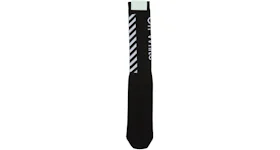 OFF-WHITE Diag Logo Intarsia Stretch Socks Black/White