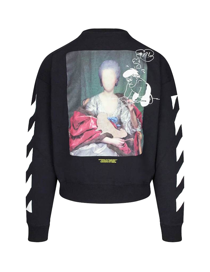 OFF-WHITE Diag Mariana De Silva Sweatshirt Black/Multicolor Men's